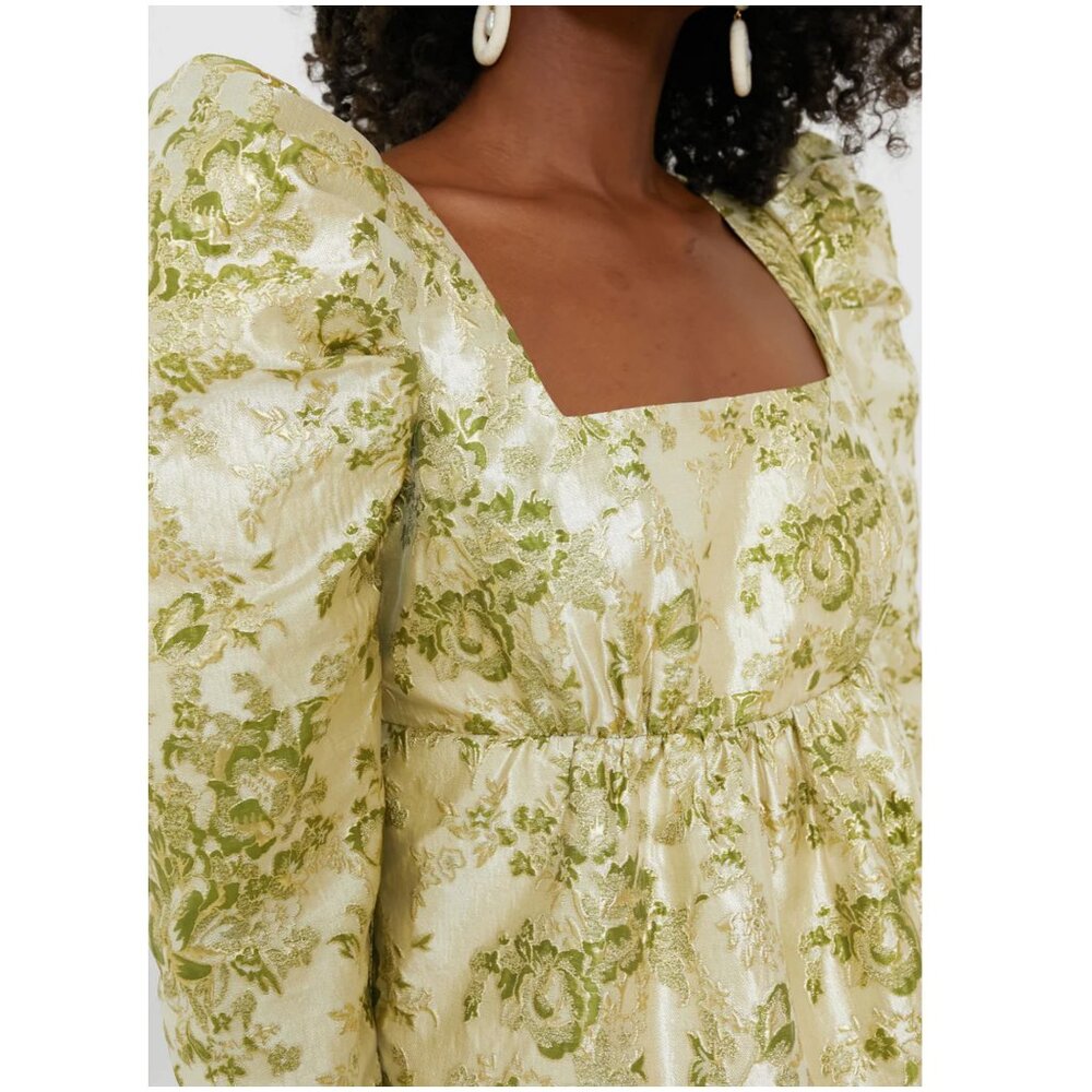 Tuckernuck Gold Floral Blouse - Picture 4 of 13
